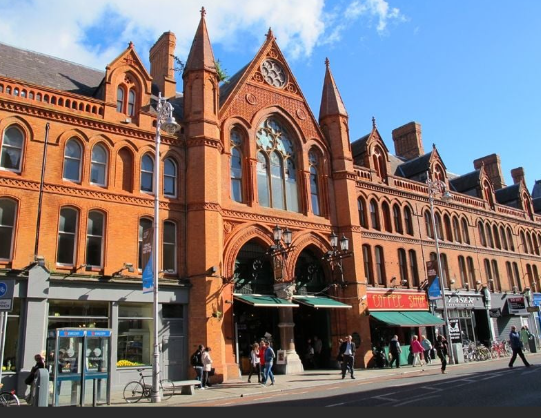George's Street Arcade Dublin, marché couvert accessible PMR
